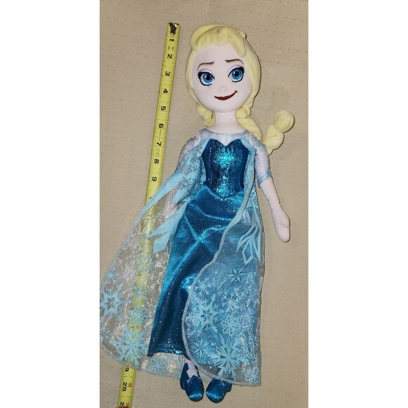 ELSA Doll Frozen 20" Plush Doll Snowflake Dress Disney - Picture 10 of 10